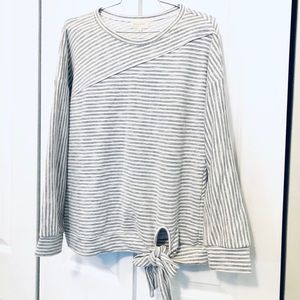 Nordstrom Mello Day Striped Sweatshirt Size Small